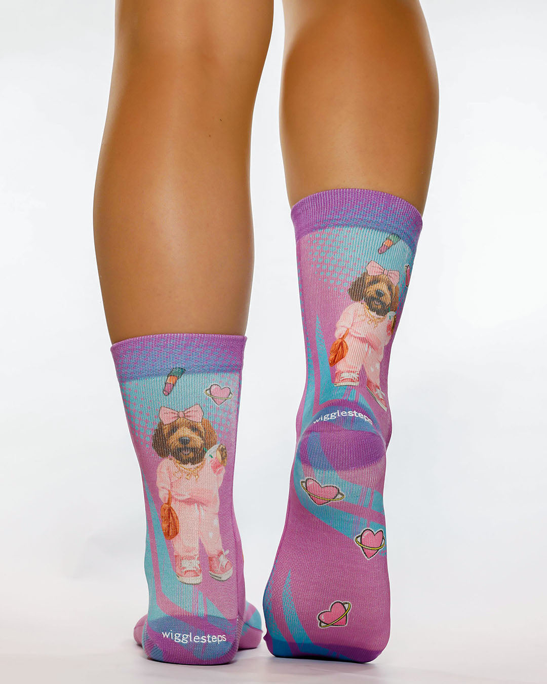 Tiki Dog I Lady Sock