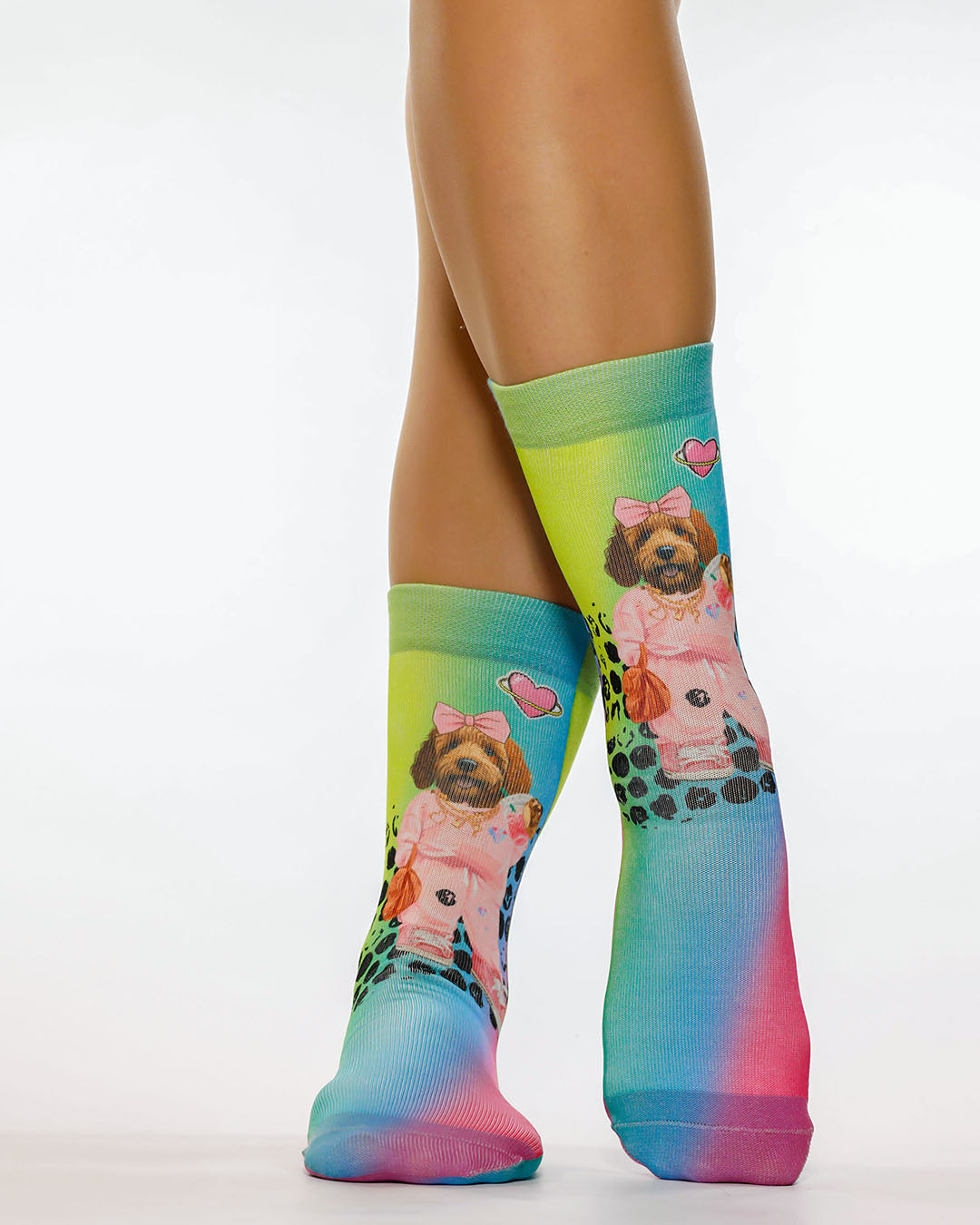 Tiki Dog II Lady Sock