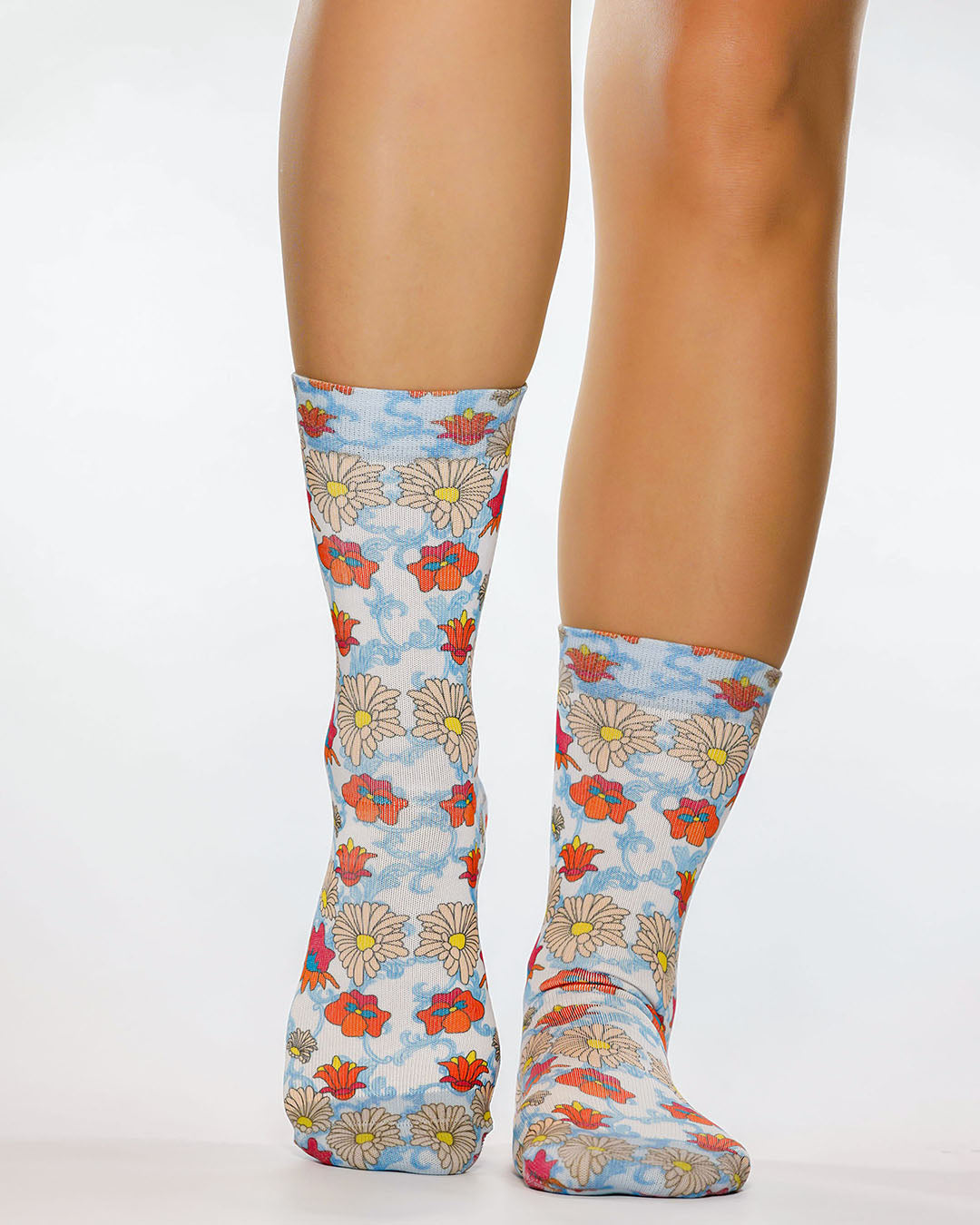 Blue Baroque Lady Sock