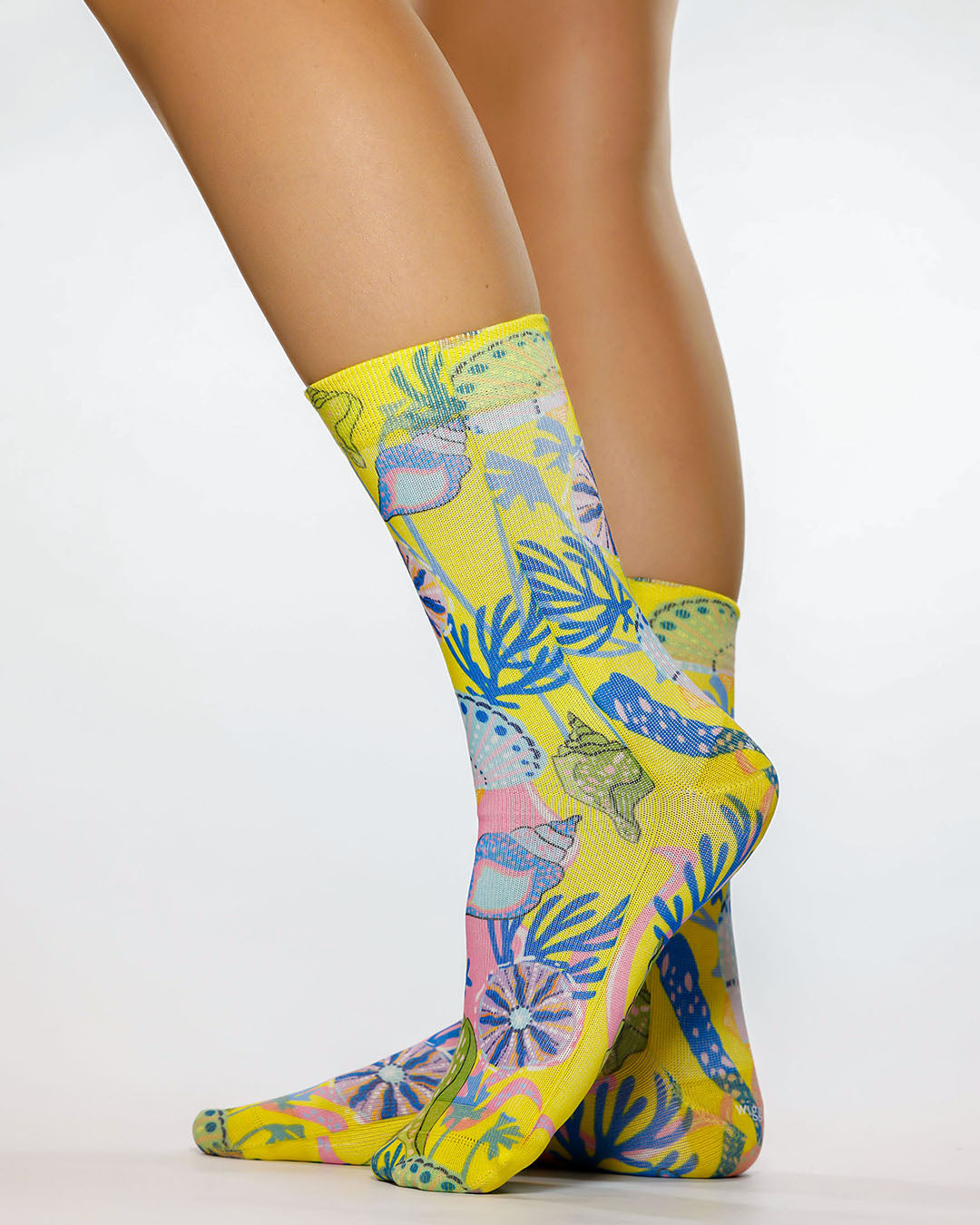 Yellow Shelly Lady Sock