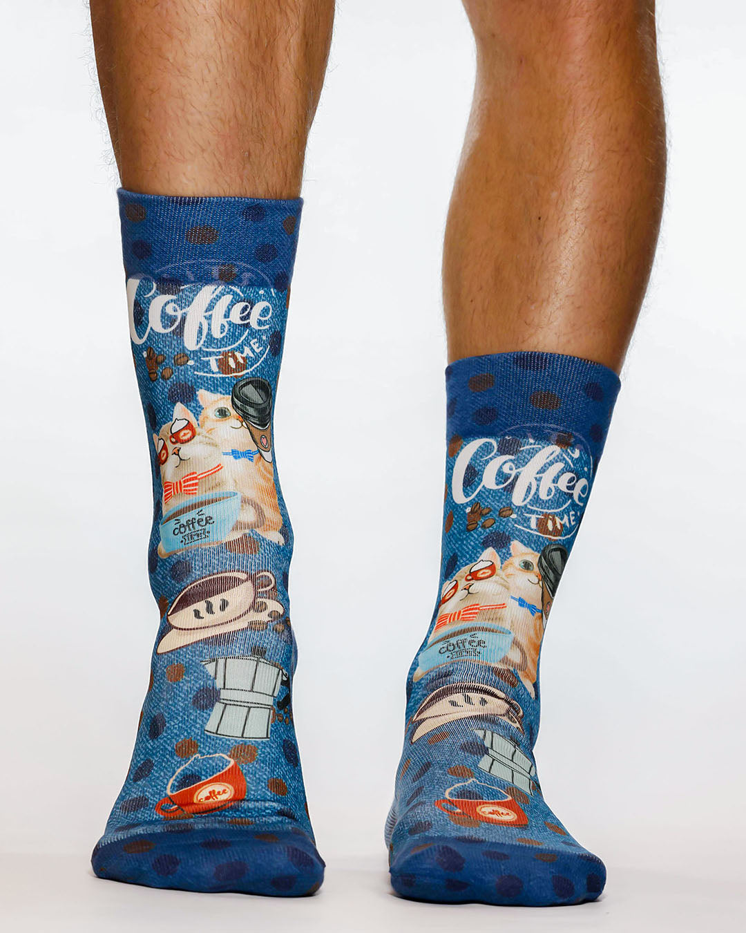 Coffee Time Man Sock