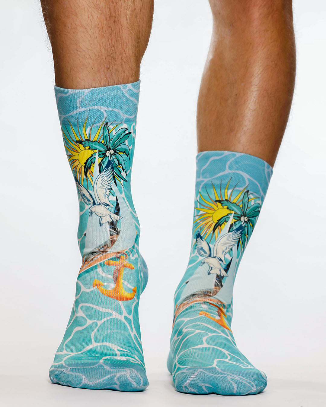 Aqua Sailing Man Sock