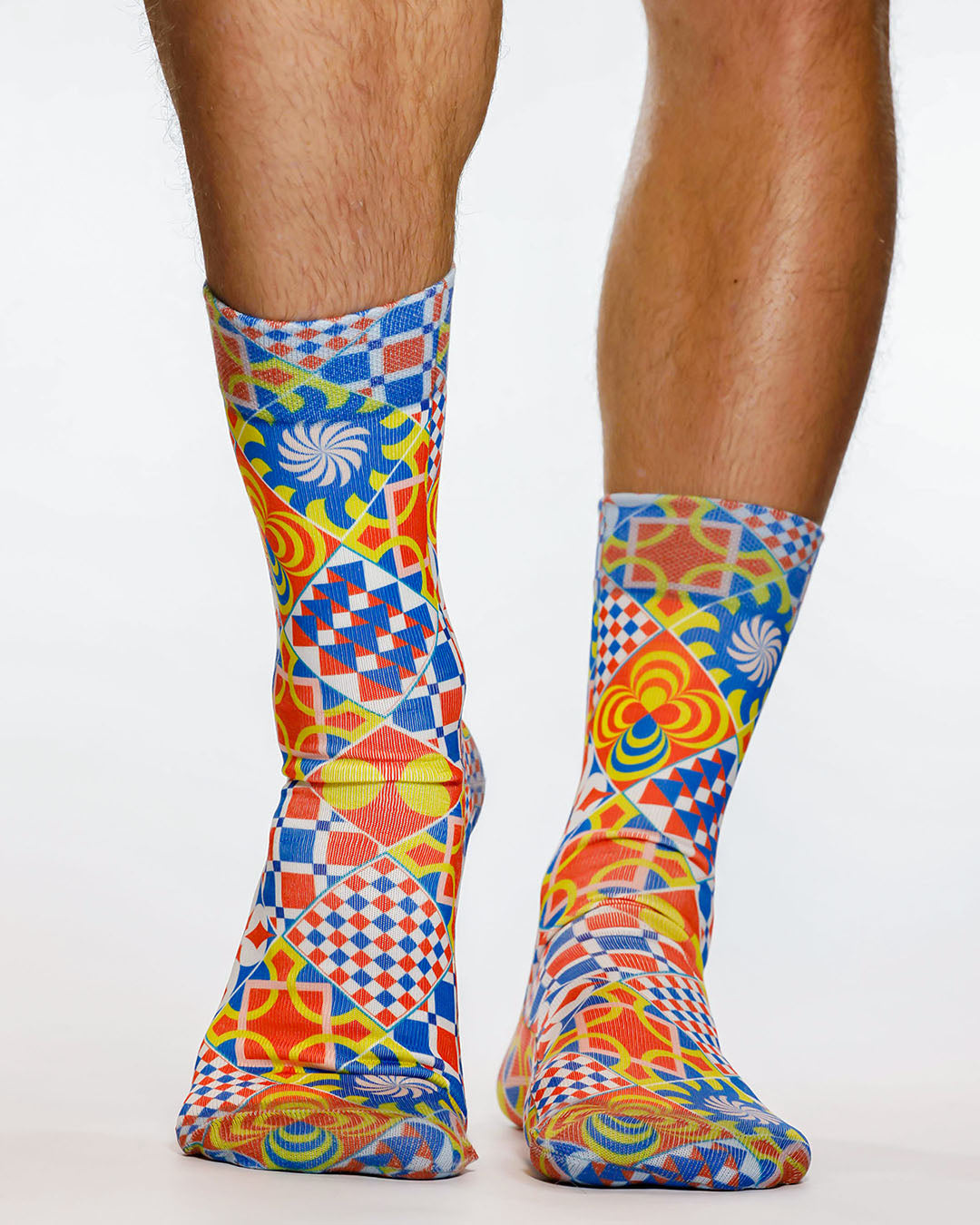 Retro Ceramic Man Sock