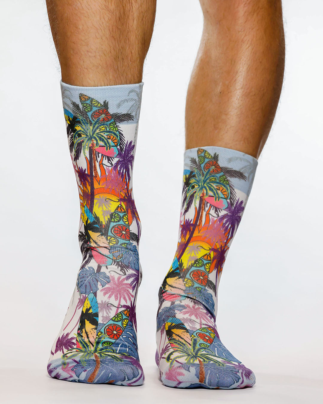 Palm Surf Man Sock