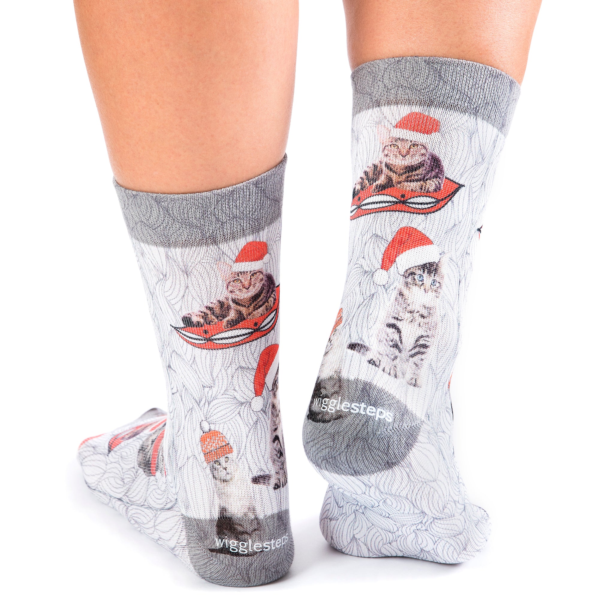 Christmas Cat Lady Sock