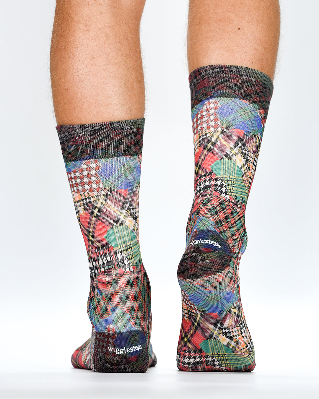 Tartan Patchwork Man Sock
