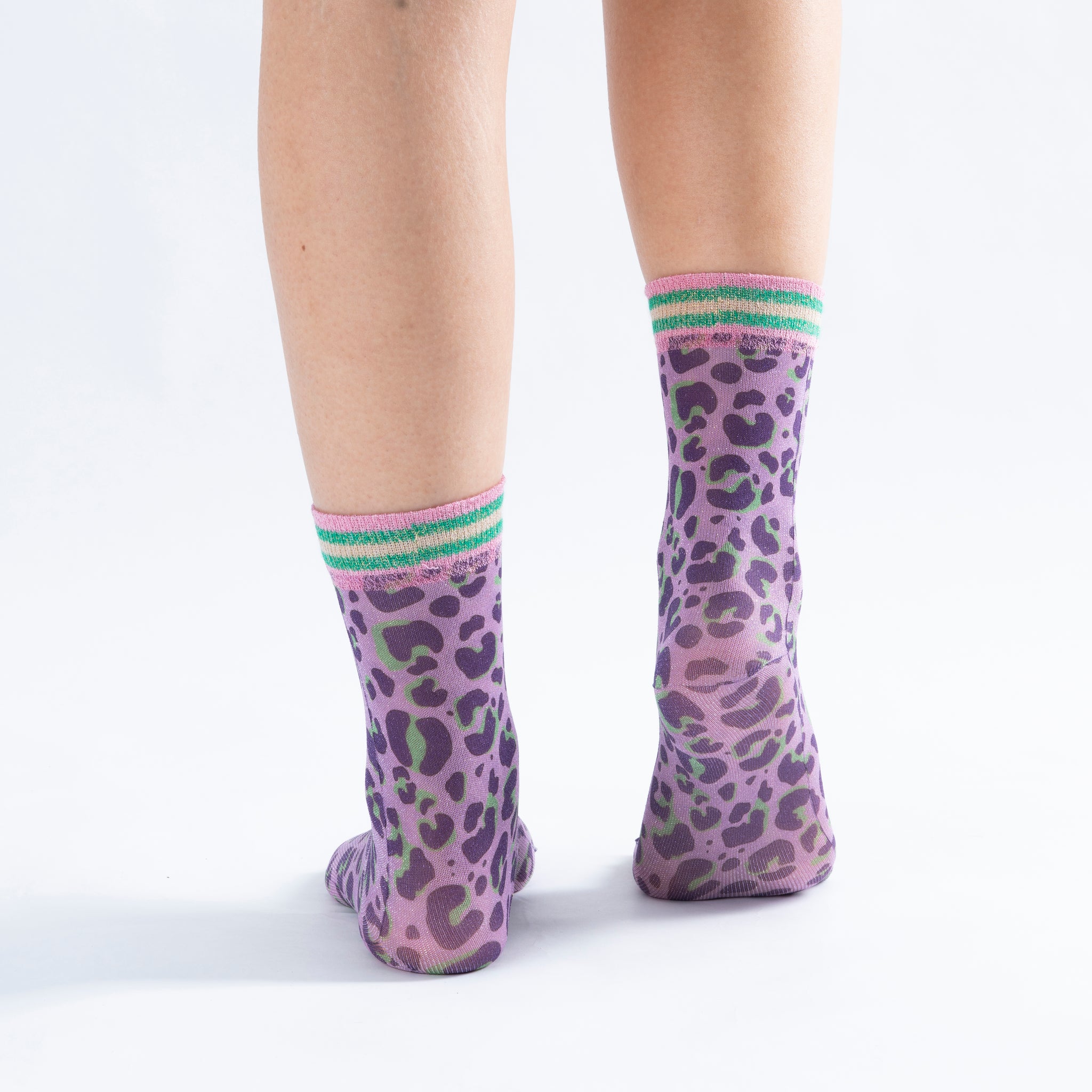 Glitter Purple Lady Sock