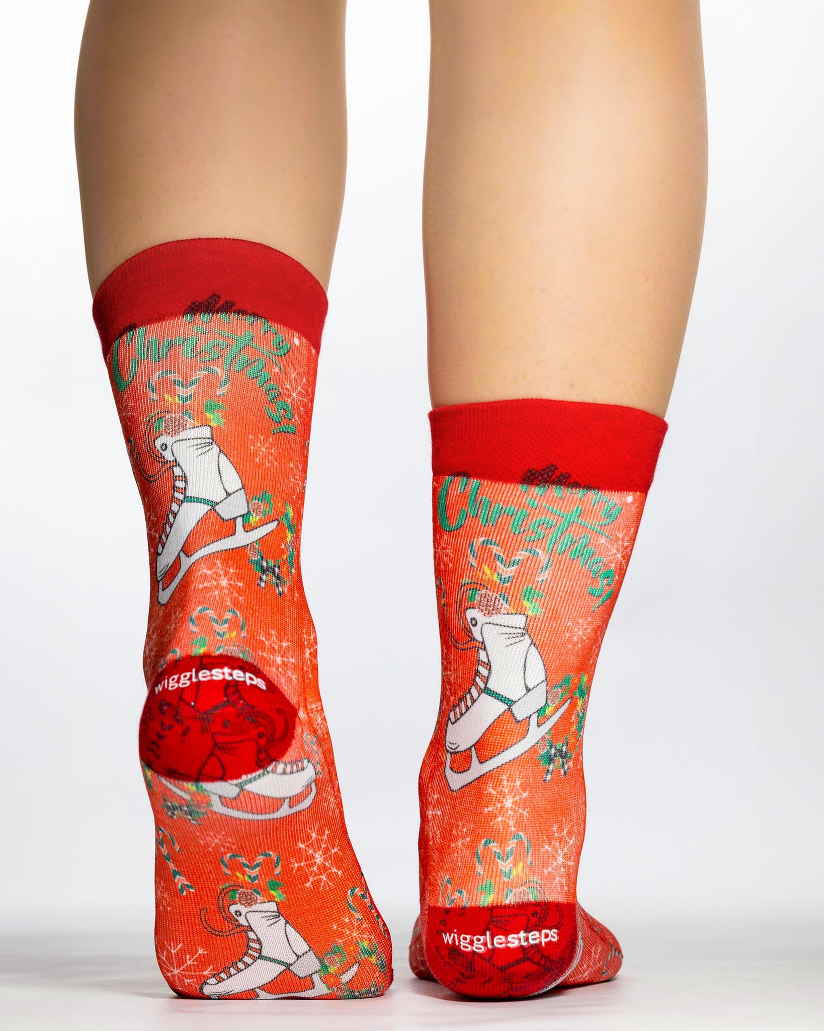 Christmas Skating Lady Sock