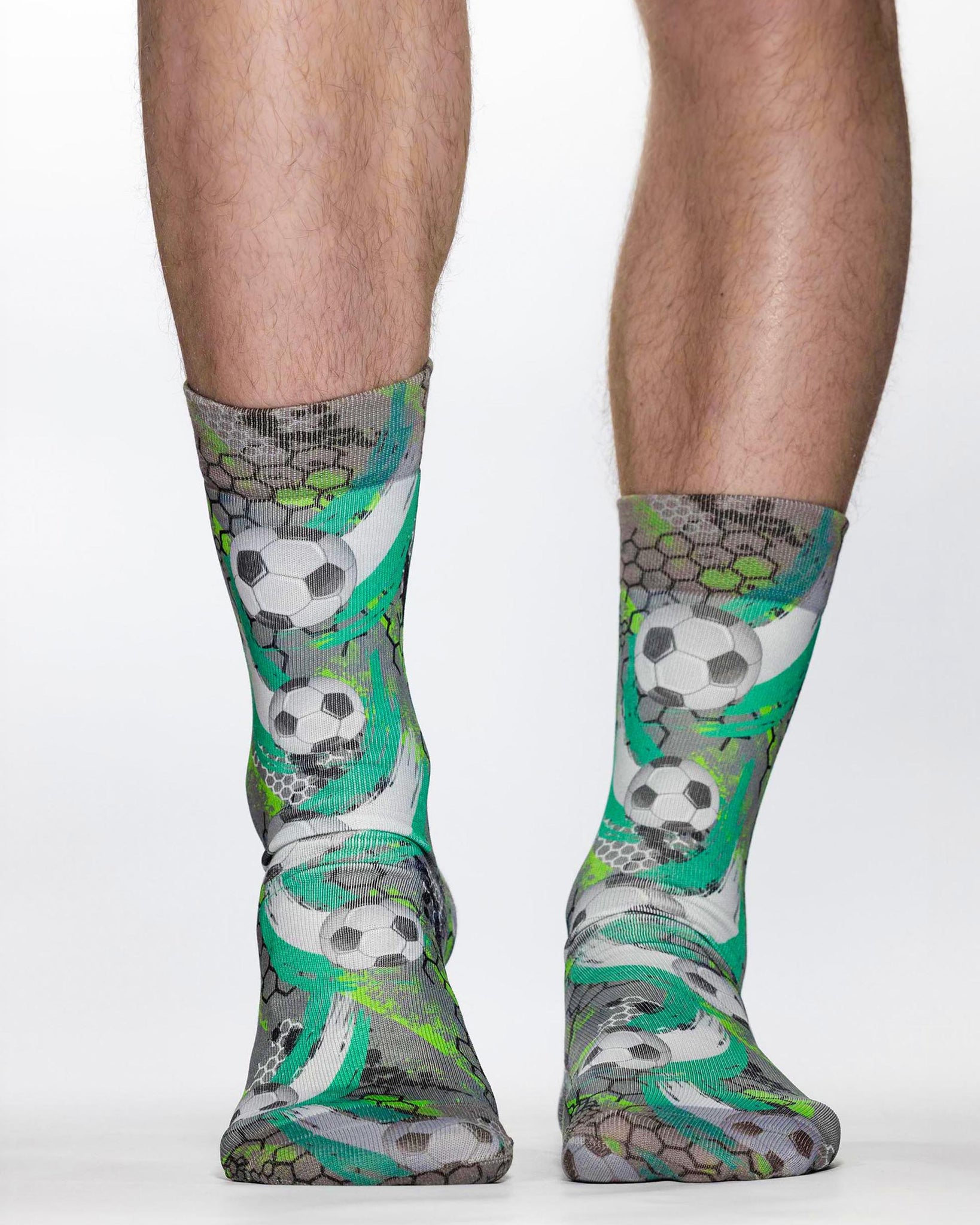 Green Football Man Sock