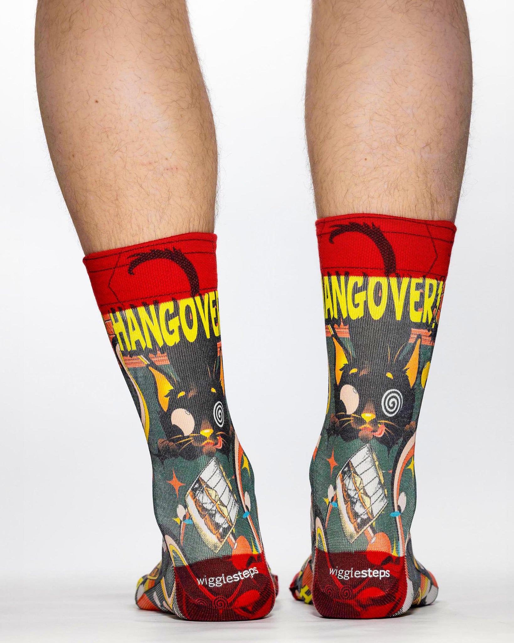 Hangover Cat Man Sock