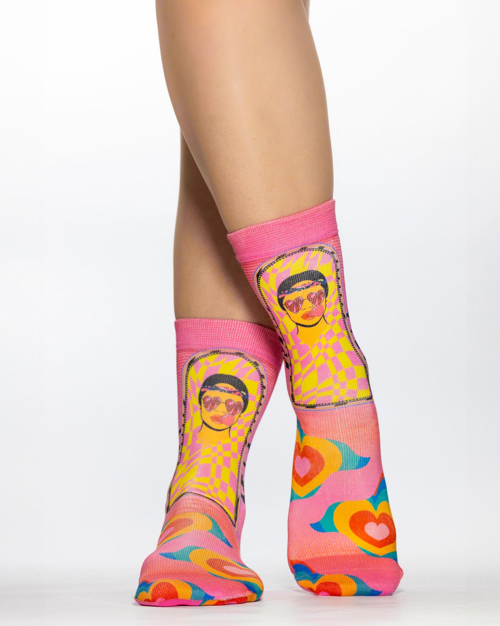 Retro Love I Lady Socks