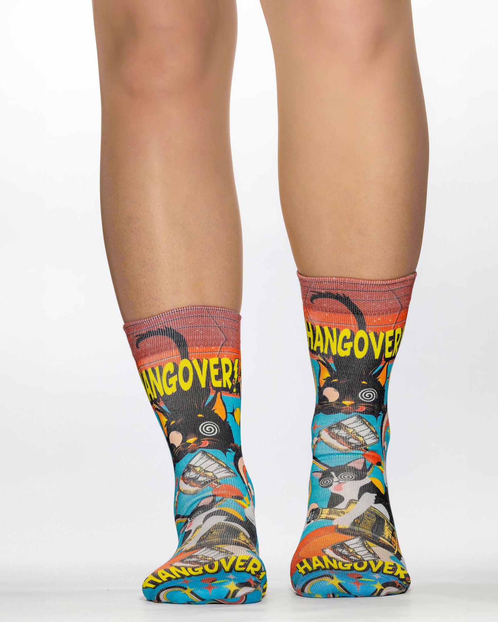 Hangover Cat Lady Sock