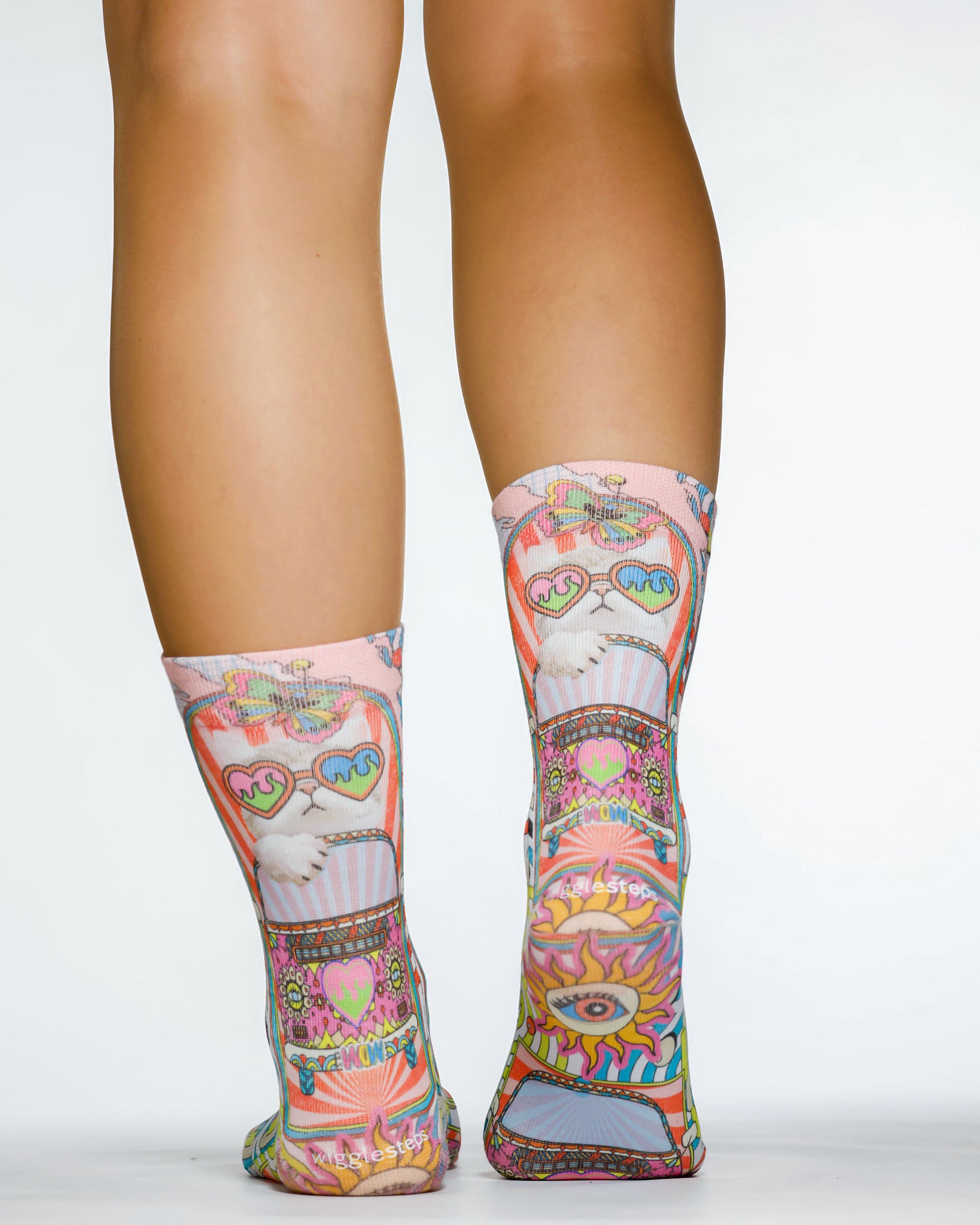 Hippie Cat Lady Sock