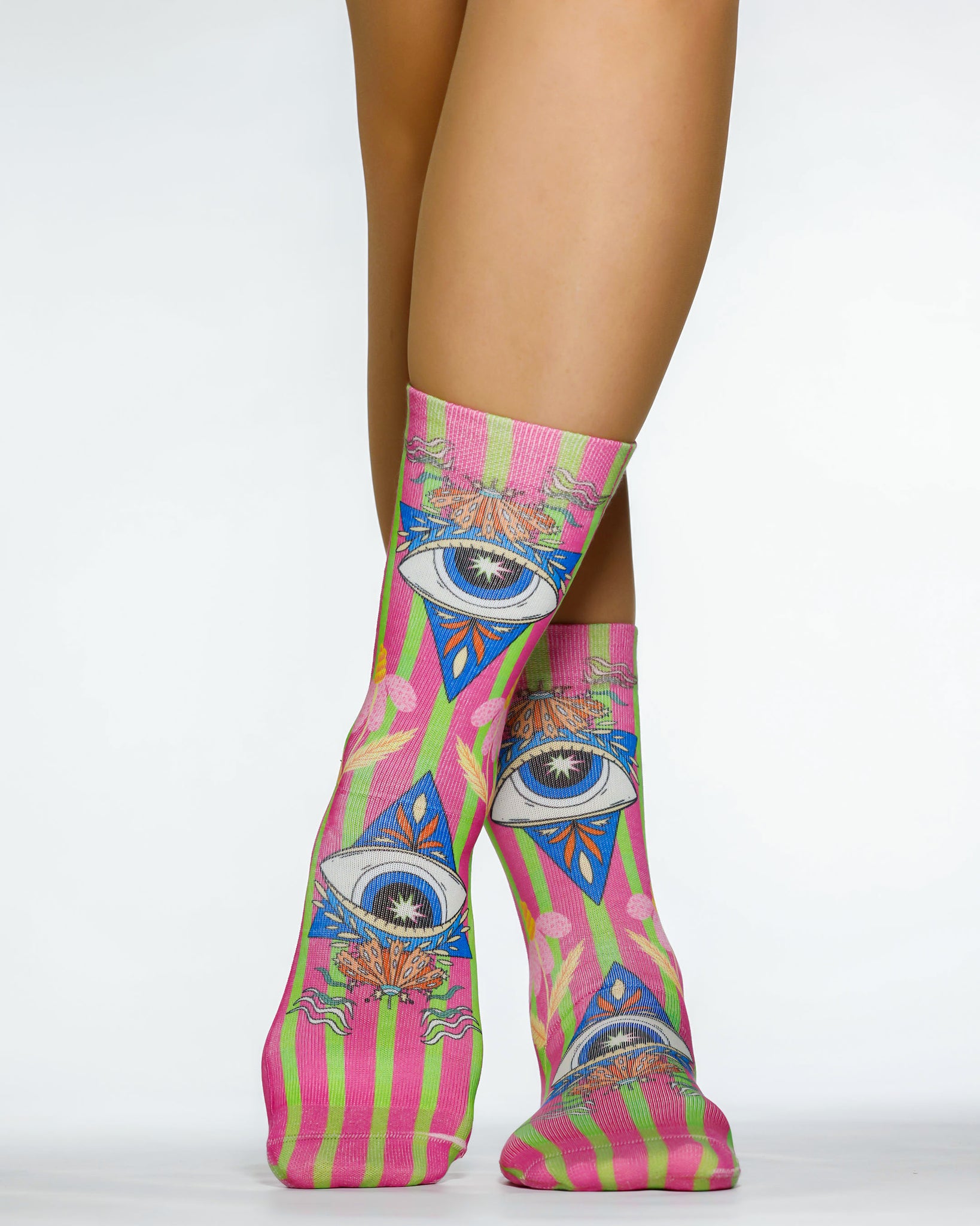 Flower Eye Lady Sock