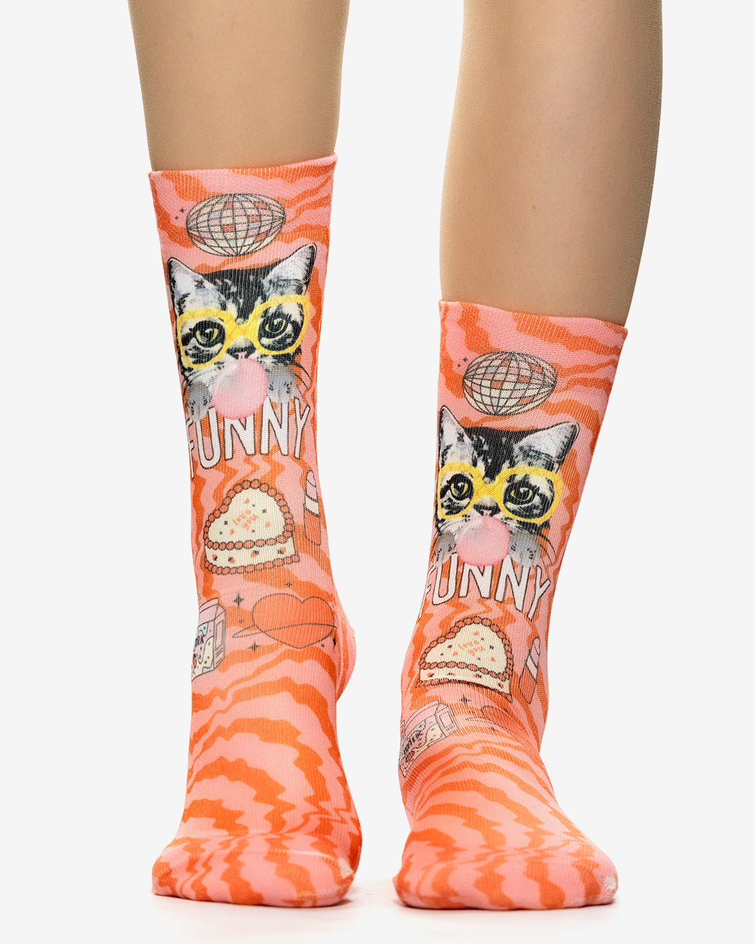 FUNNY CAT Lady Socks
