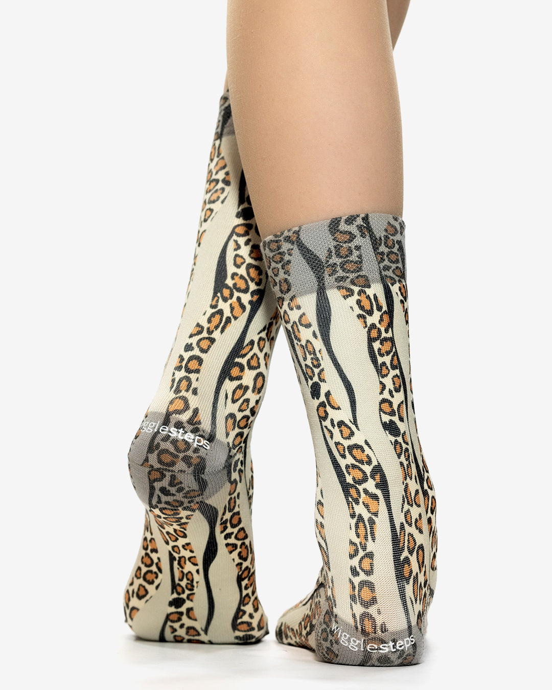 LEO WAVE BROWN Lady Socks