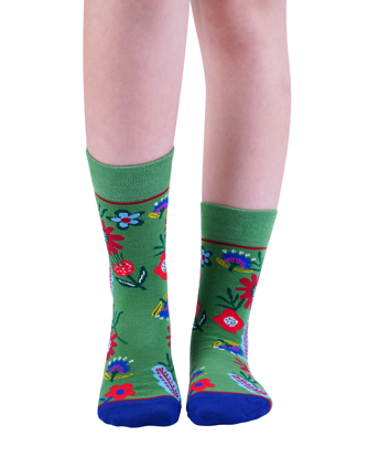 MEADOW GREEN Knitted Socks