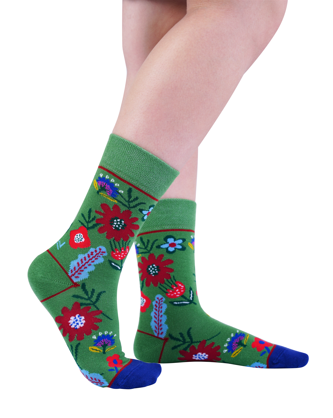 MEADOW GREEN Knitted Socks