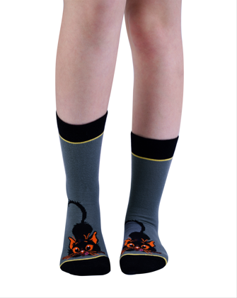 SHADOW CAT Knitted Socks