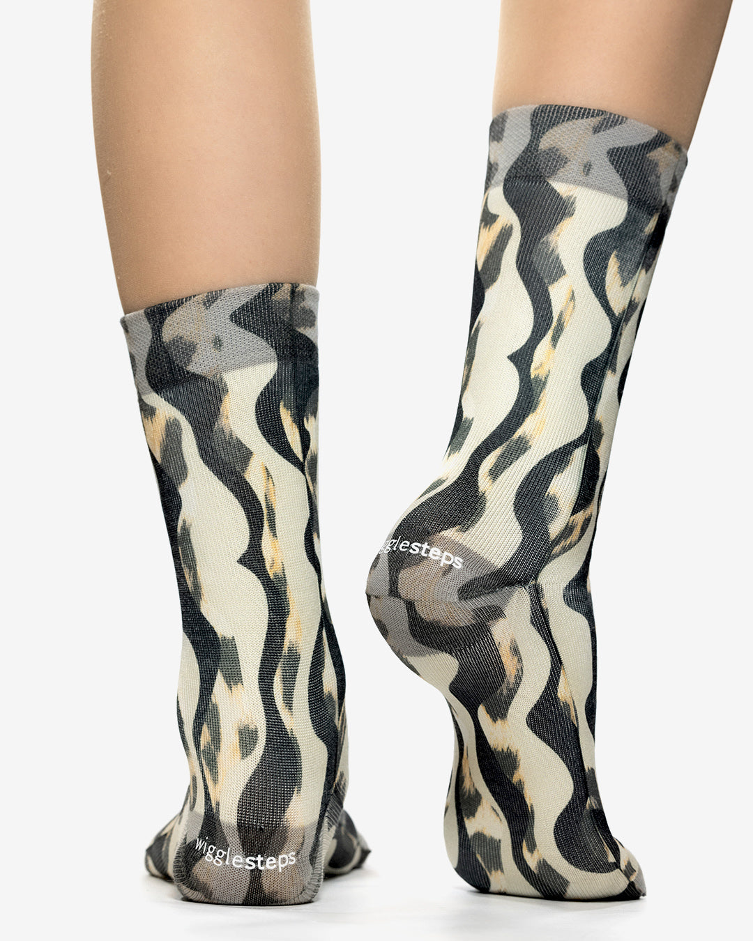 LEO WAVE BLACK Lady Socks