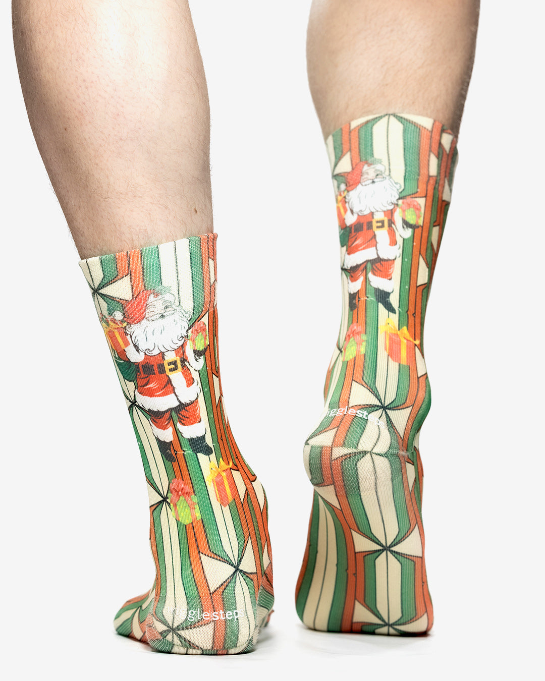 RETRO SANTA I Man Socks