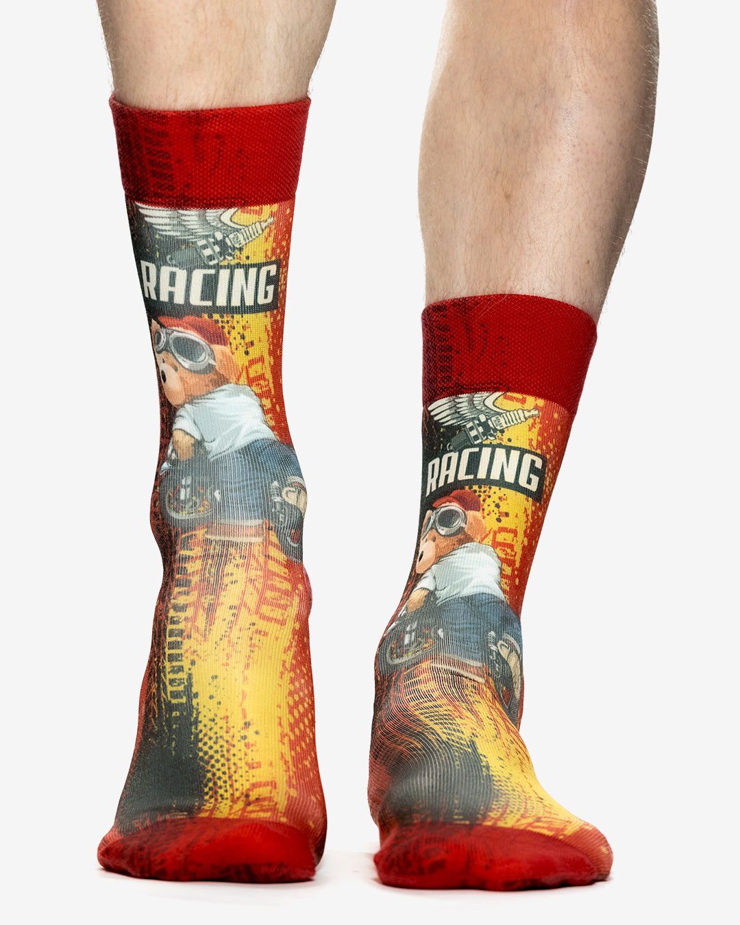 RACING BEAR Man Socks