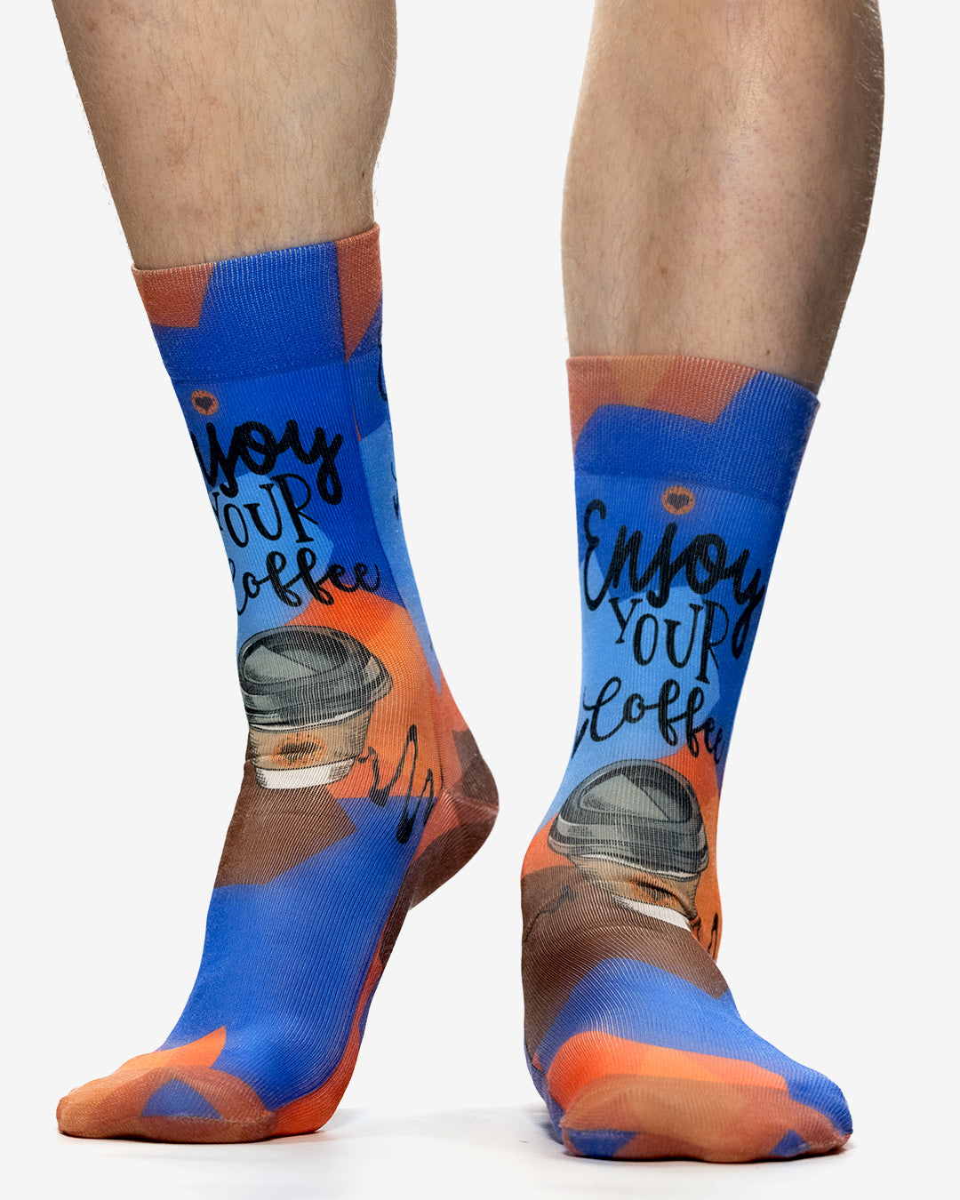 ENJOY YOUR COFFEE Man Socks