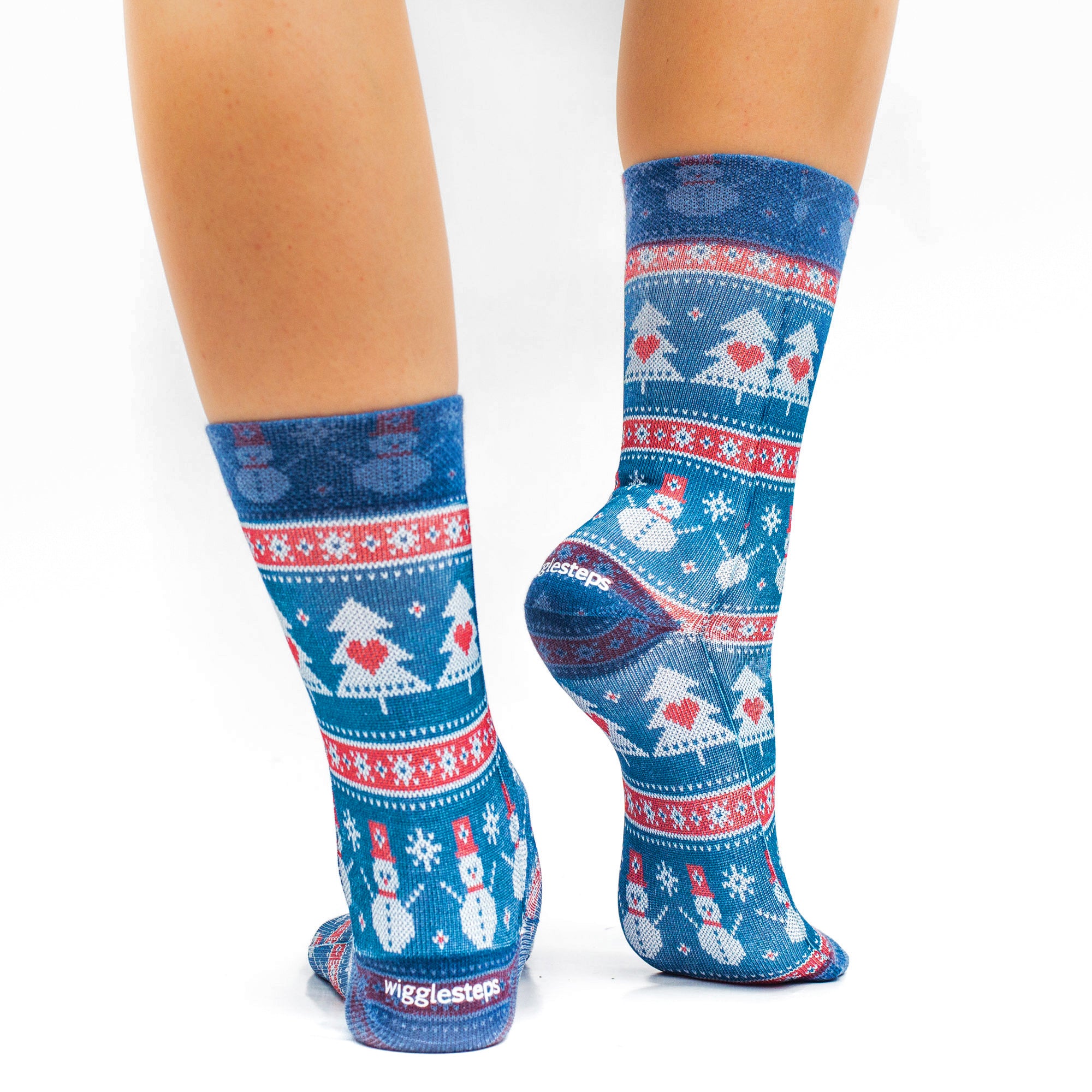 Knitted Snowman Lady Sock