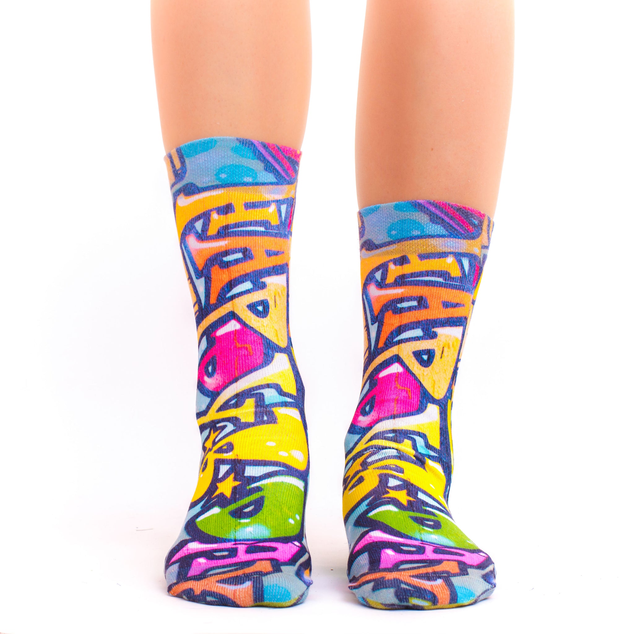 Graffitti Art V Lady Sock