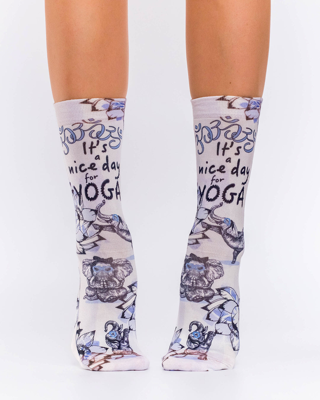 Elephant Yoga II Lady Sock