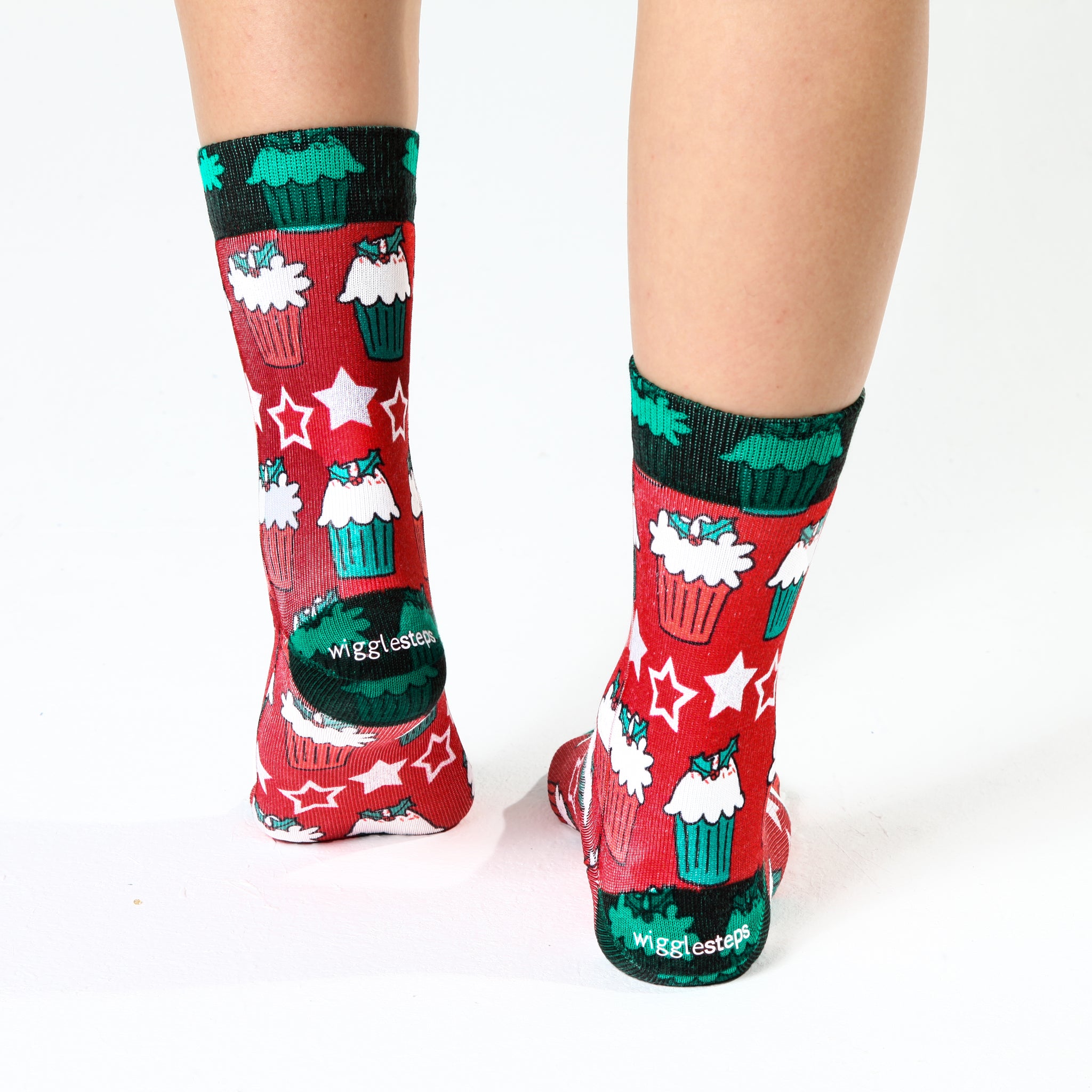 Christmas Cupcakes Lady Socks