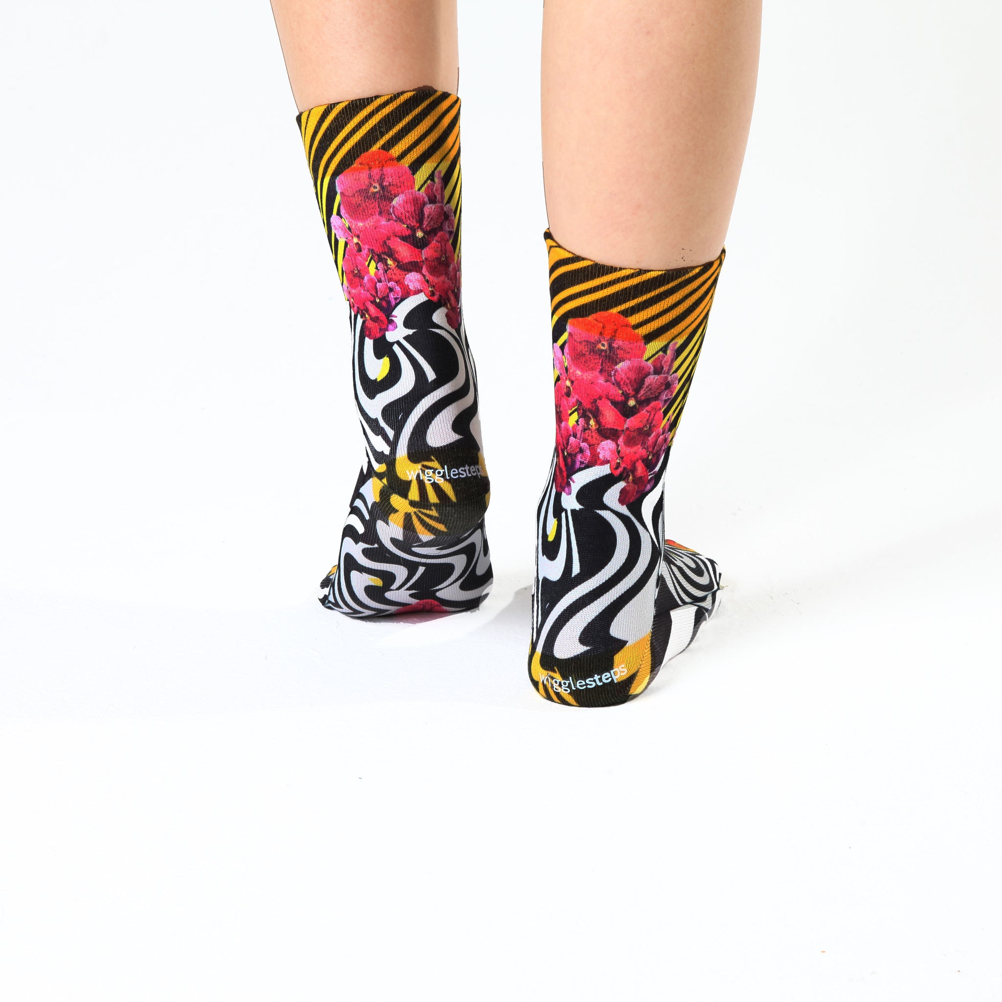Zebra Flower Lady Sock