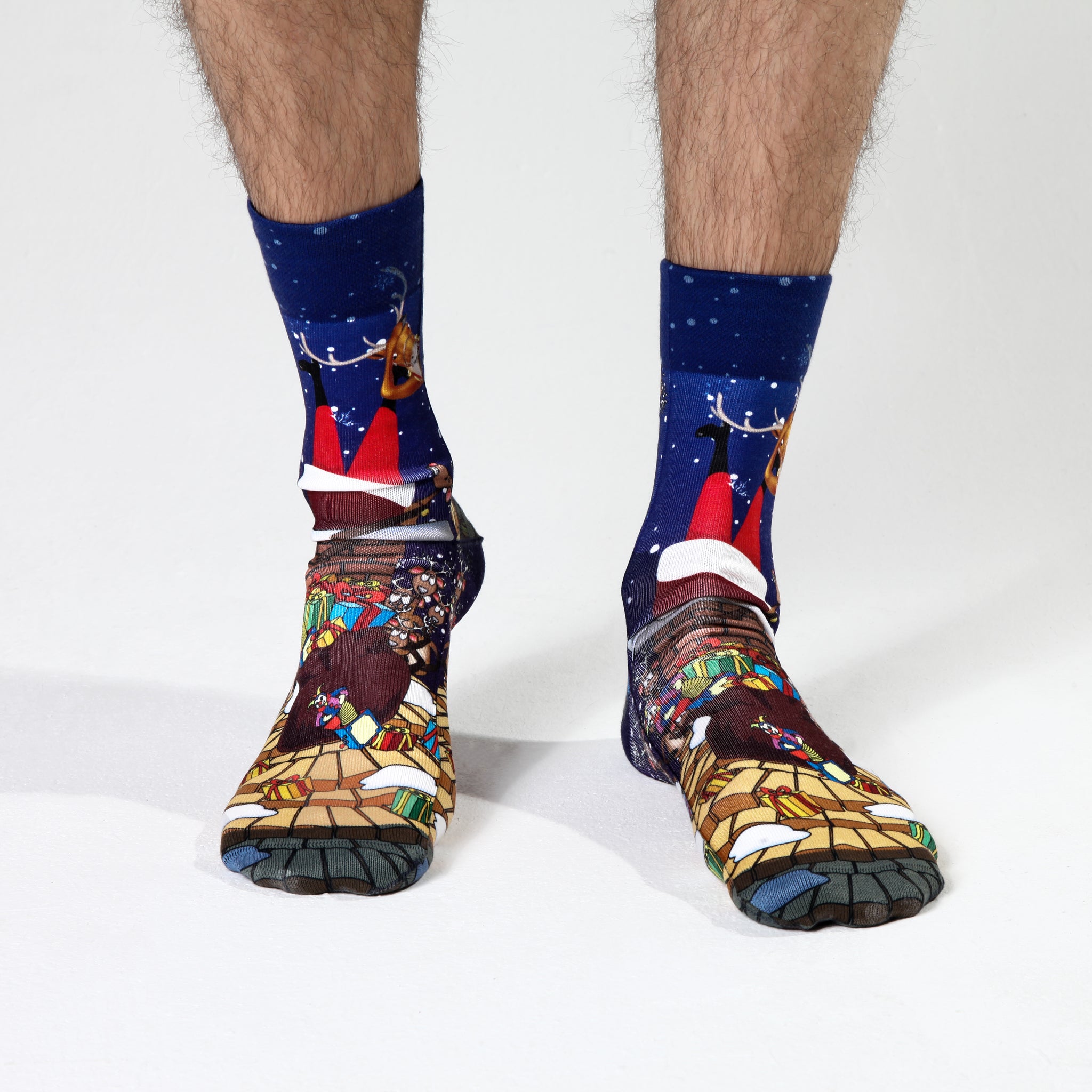 Christmas Chimney Man sock