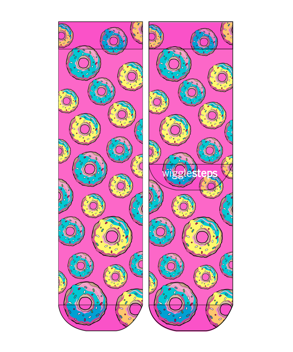 Neon Donut Kids Sock