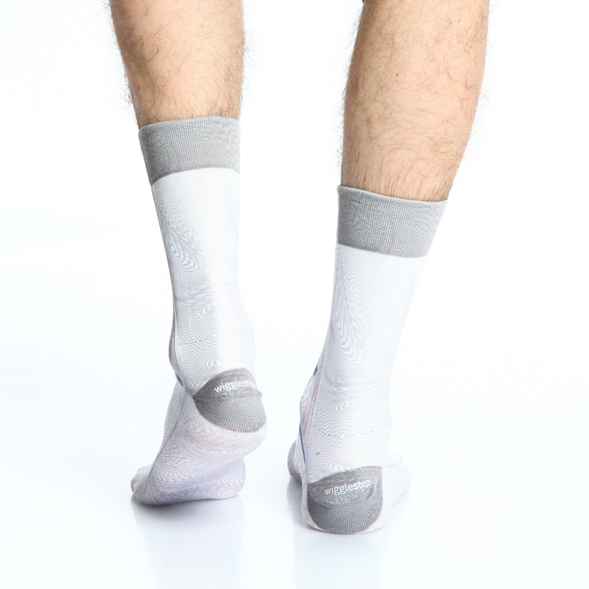 Grey Art Man Sock