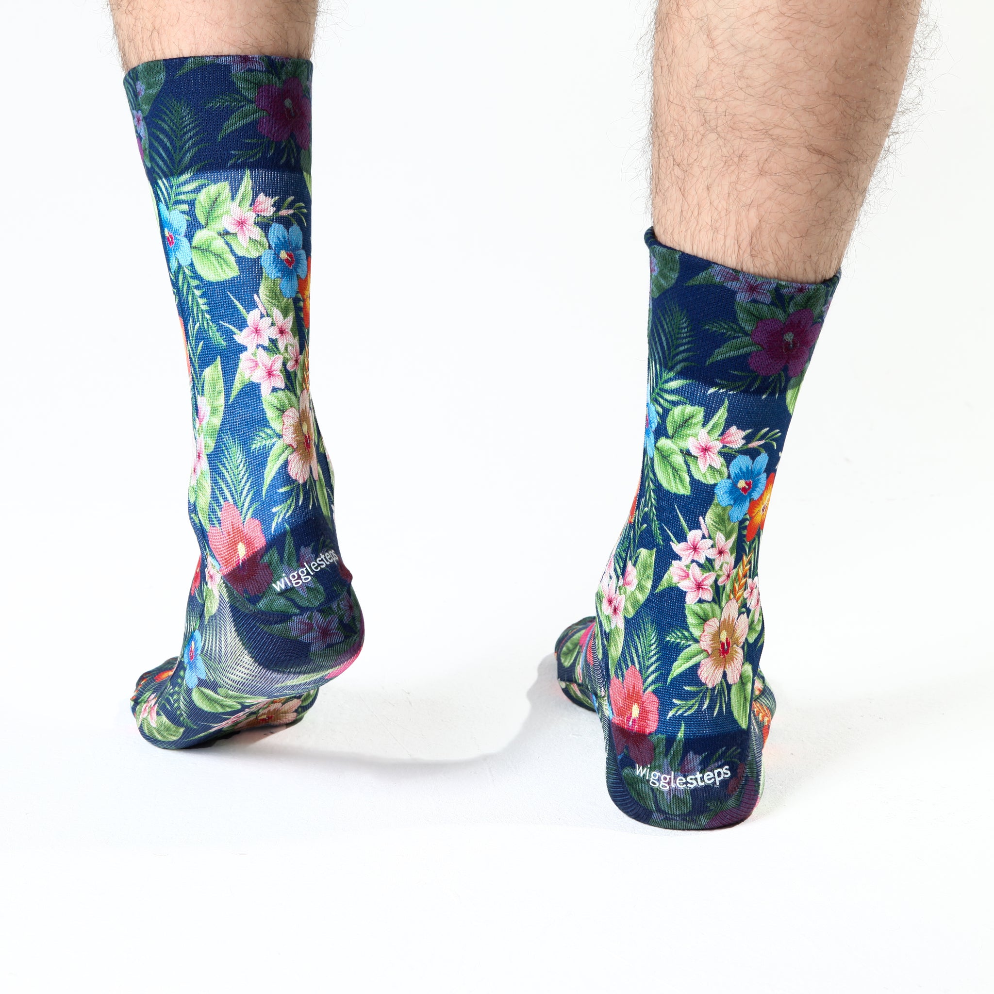 Tropical Flowers Man Sock