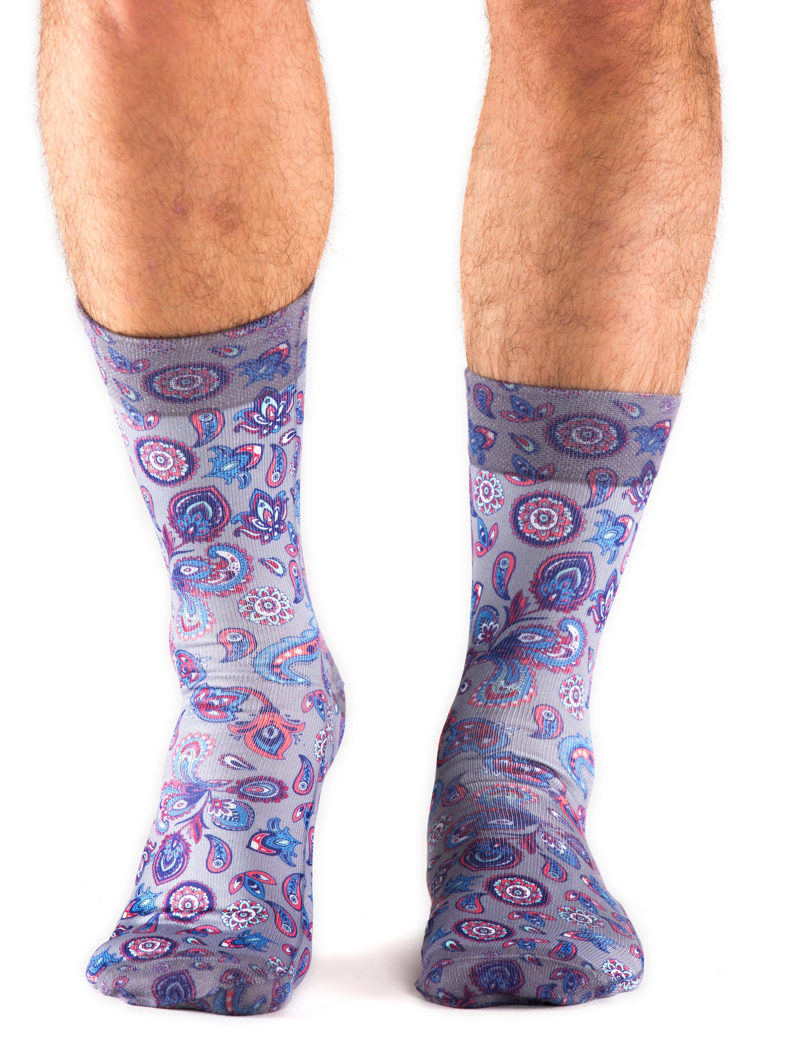 Paisley Grey Man Sock