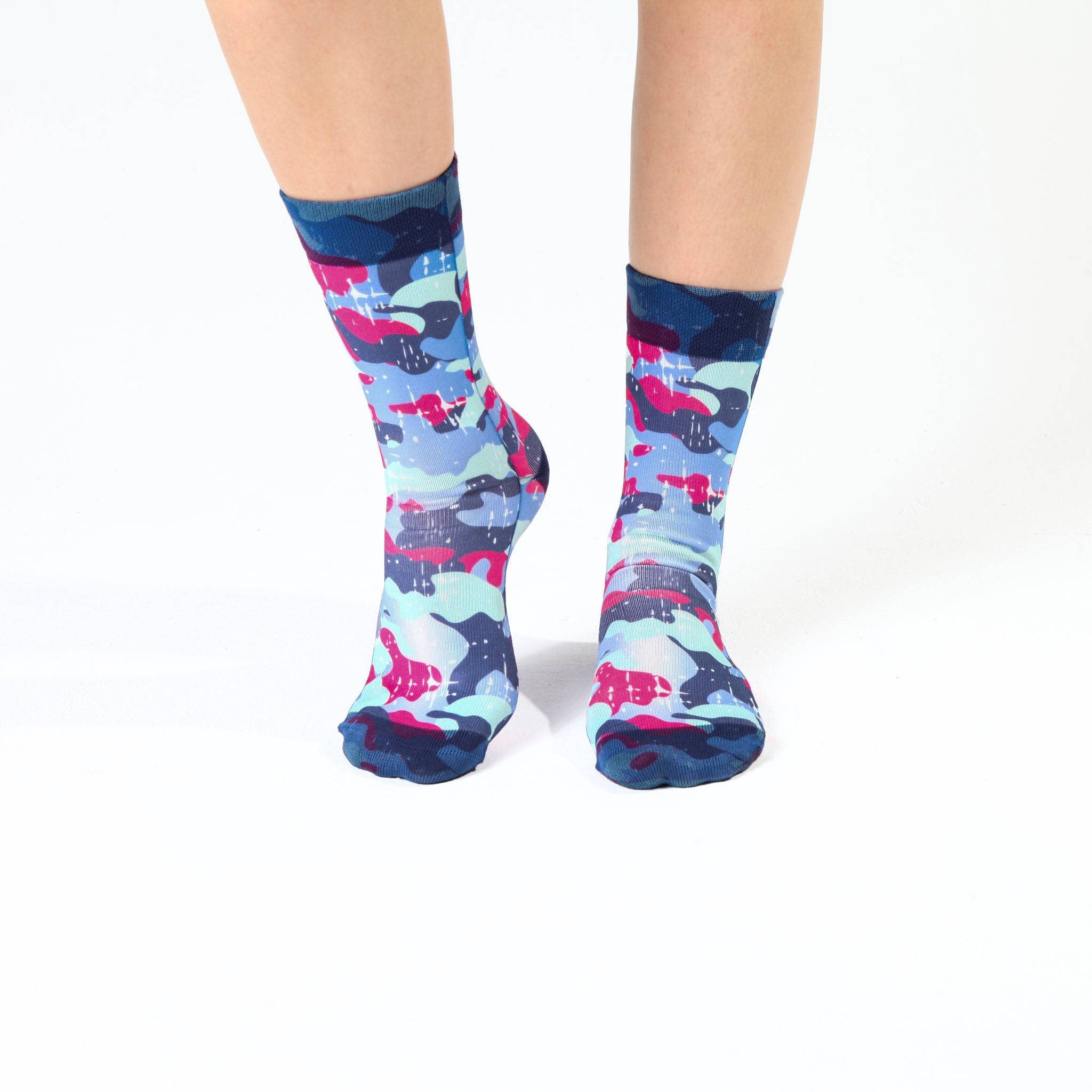 Fuchsia Camo Lady Sock