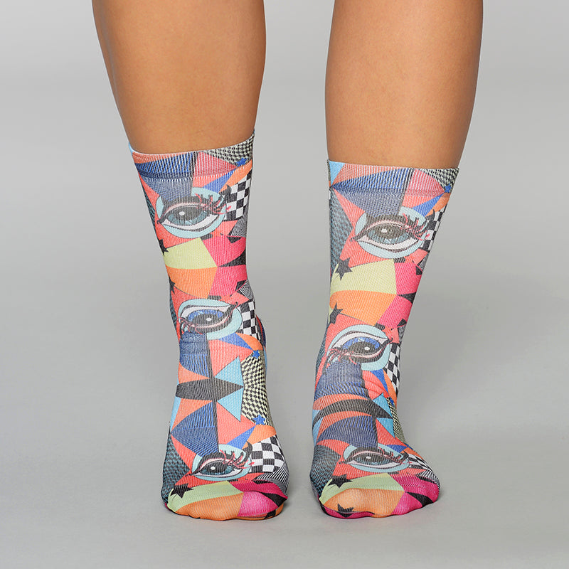 Psychedelic Lady Sock