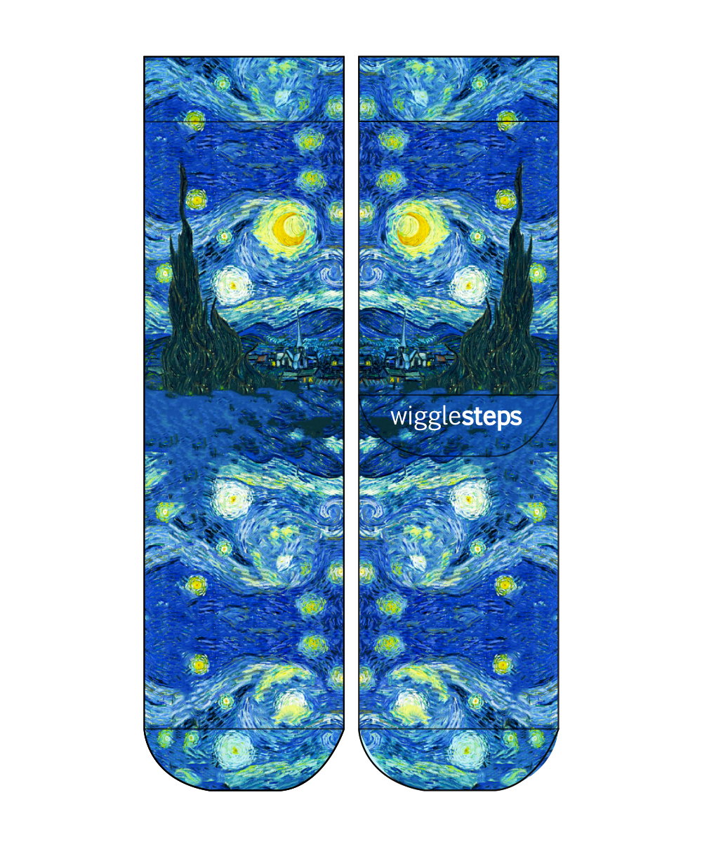 Van Gogh Starry Night Man Sock