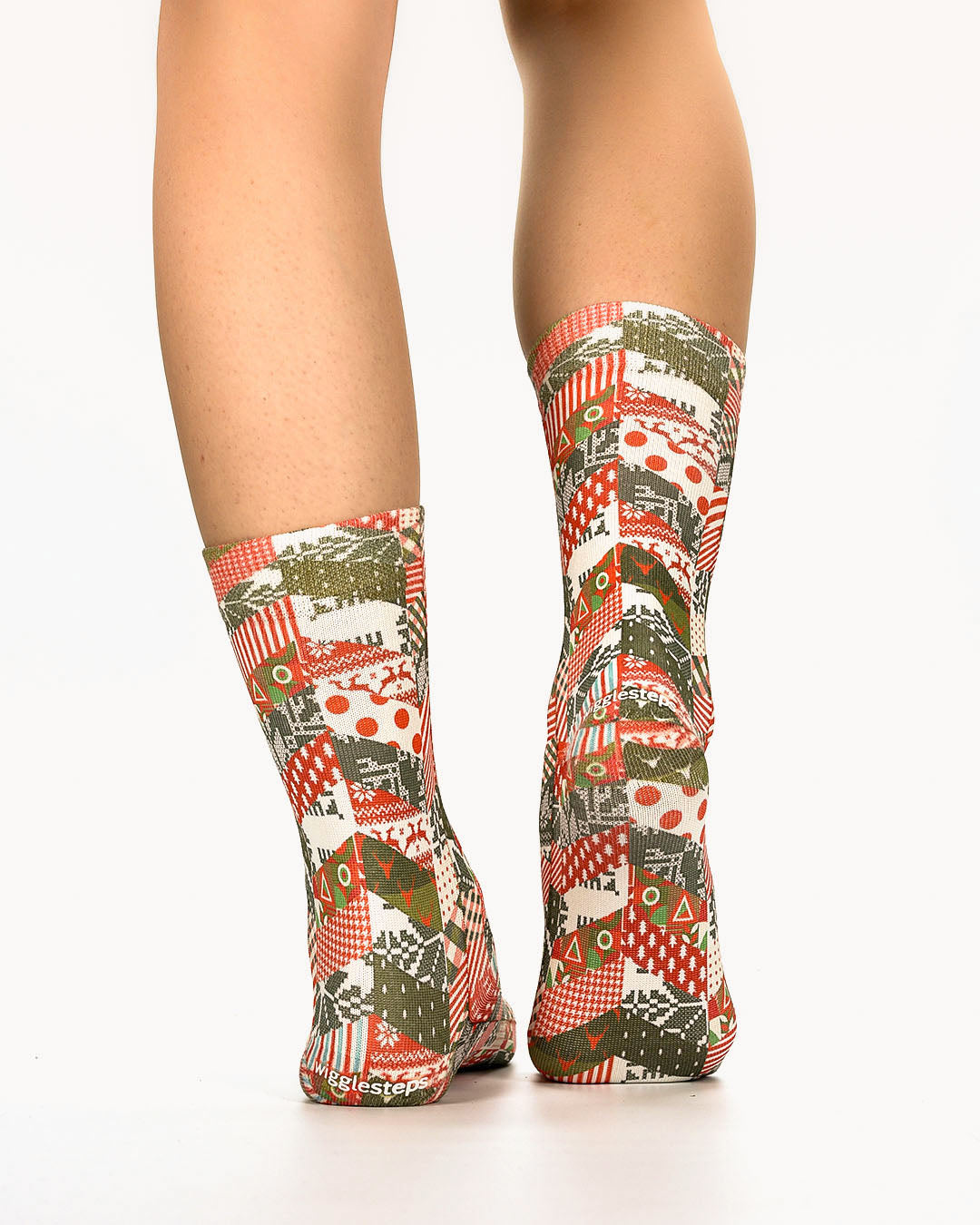 Xmas Fabric Lady Sock