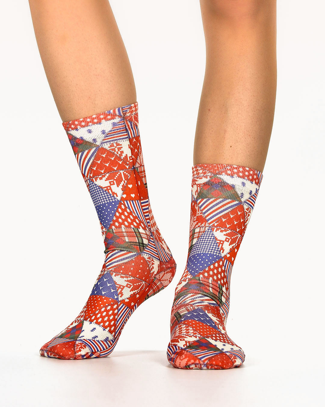 Noel Fabric Lady Socks