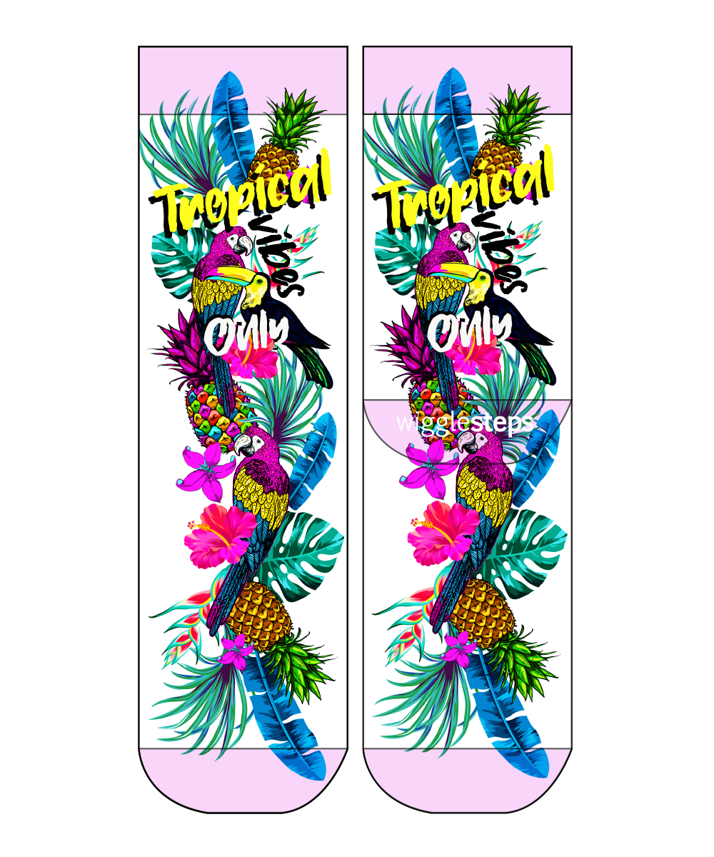 New Tropical Vibes Lady Sock