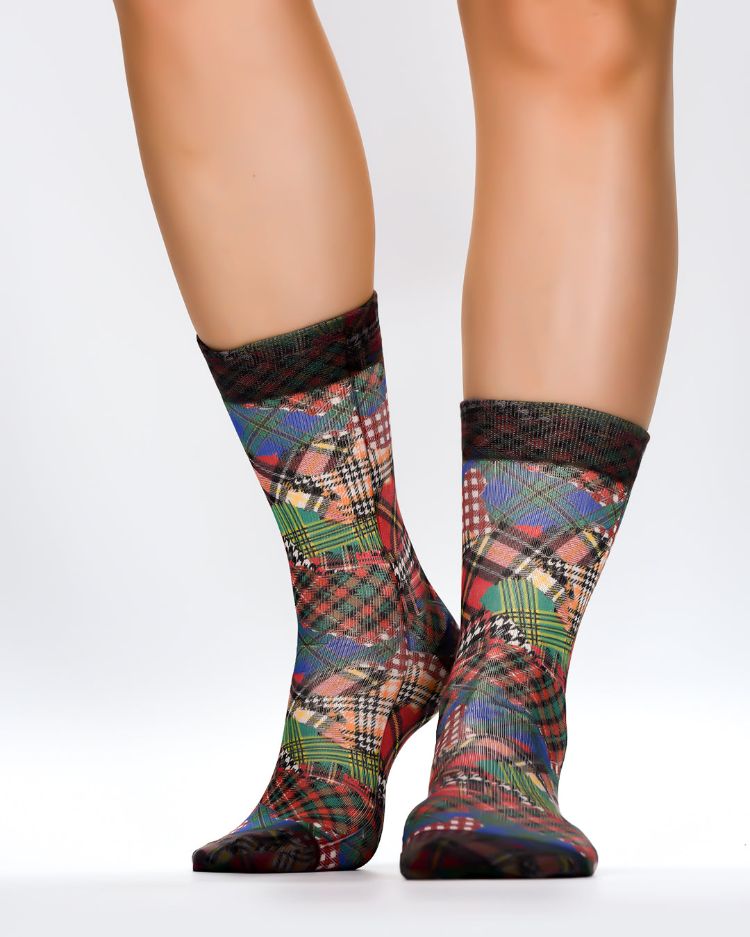 Tartan Patchwork Lady Sock