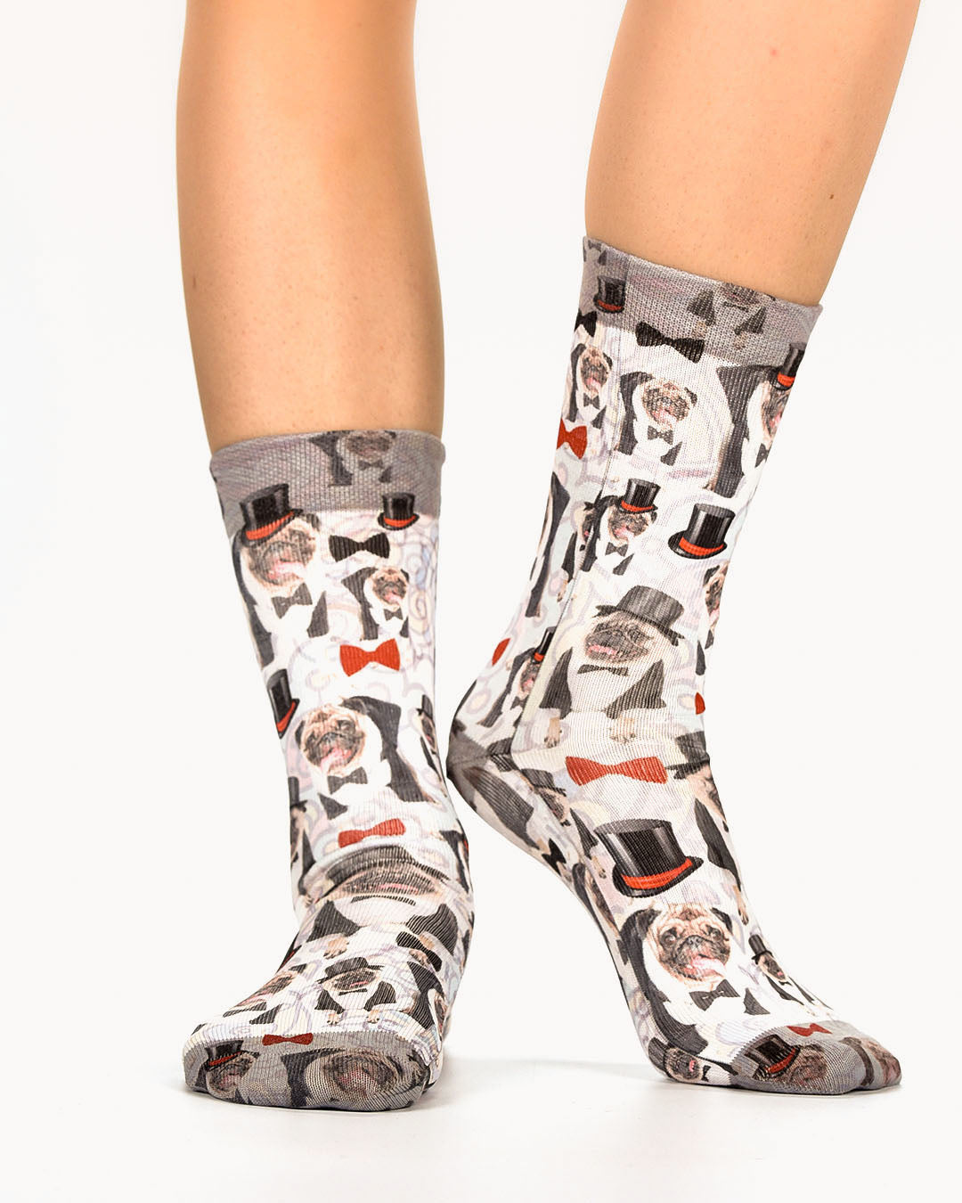 Dressed Pug Lady Socks