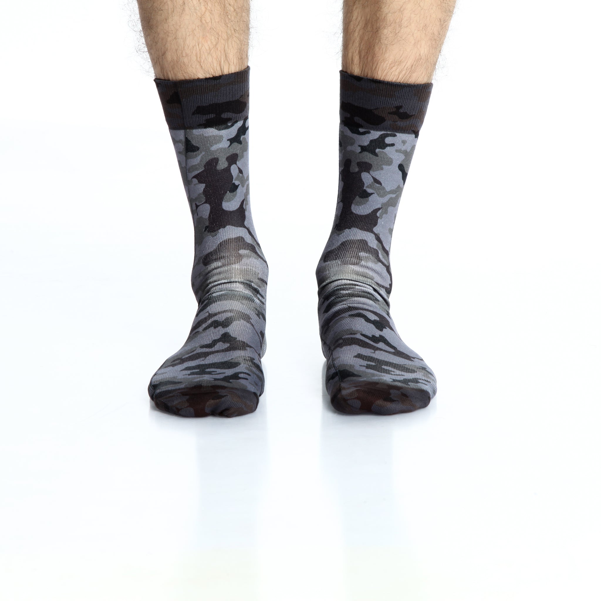 Grey Camo Man Sock