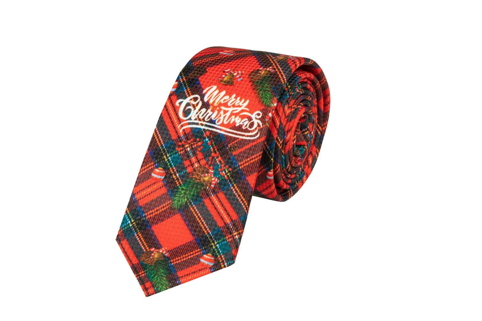 Christmas Check Berry Tie& Sock Pack